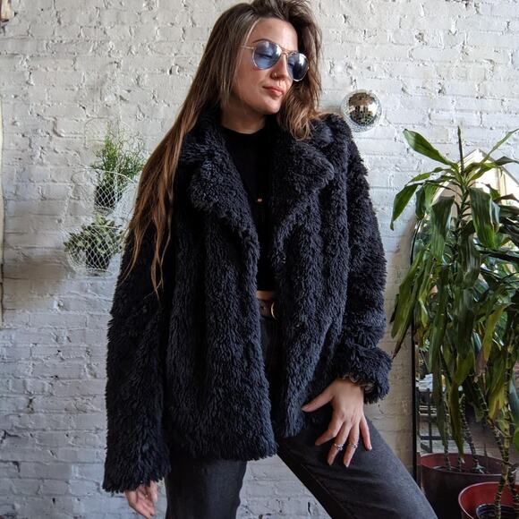 Vintage Afghan Penny Lane Fur Leather Suede Modern Furry Jacket Coat 70s 80s - Picture 4 of 5